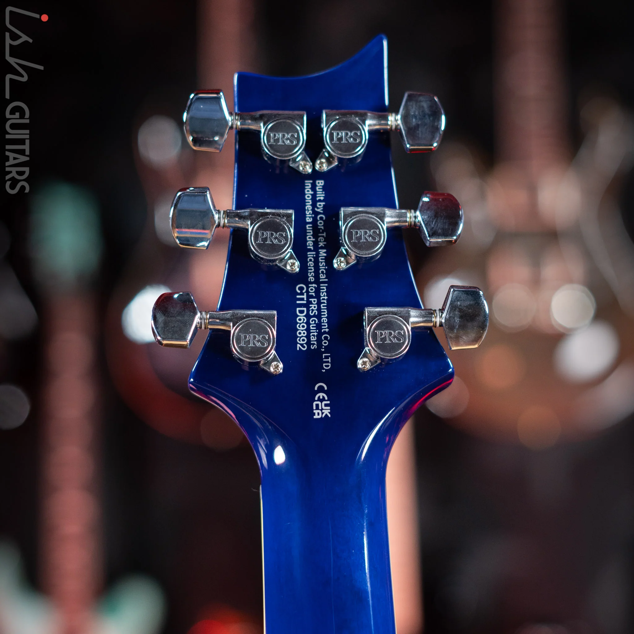 2021 PRS SE Standard 24-08 Electric Guitar Translucent Blue - Image 11