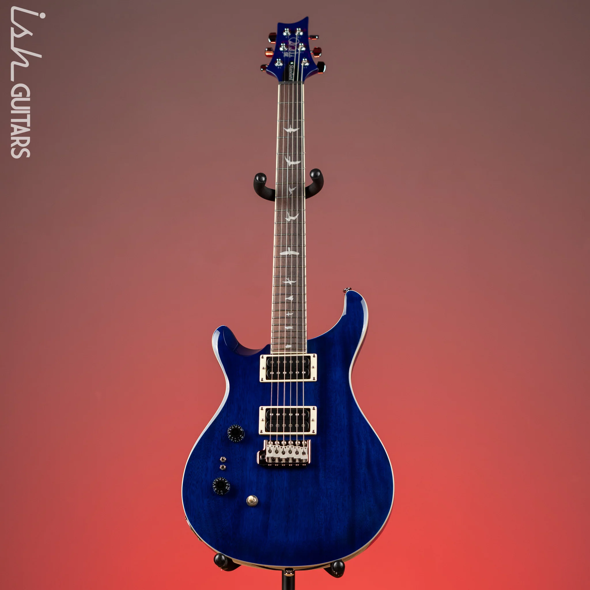 PRS SE Standard 24-08 Left-Handed Electric Guitar Translucent Blue - Image 2