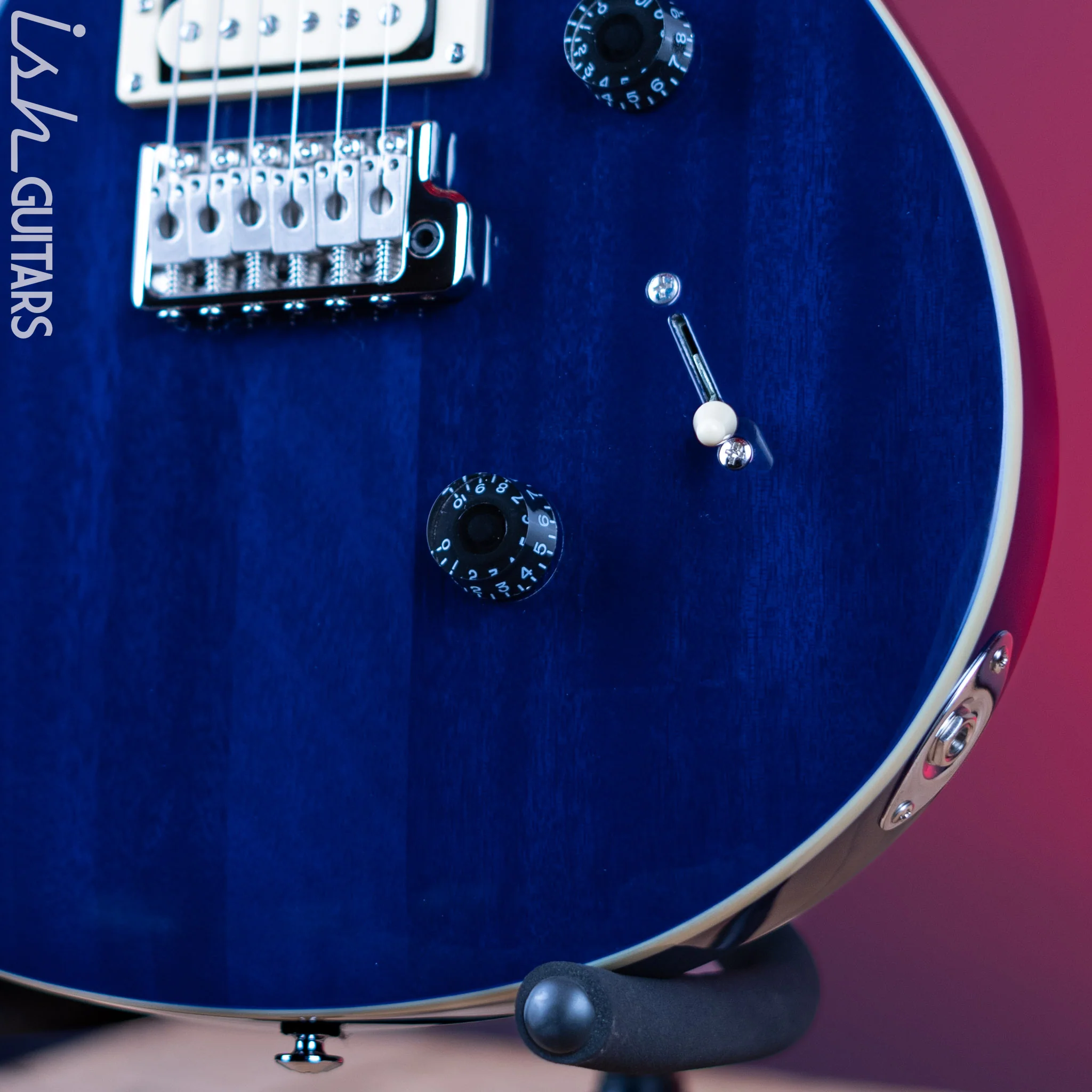 PRS SE Standard 24 Electric Guitar Translucent Blue Demo - Image 4
