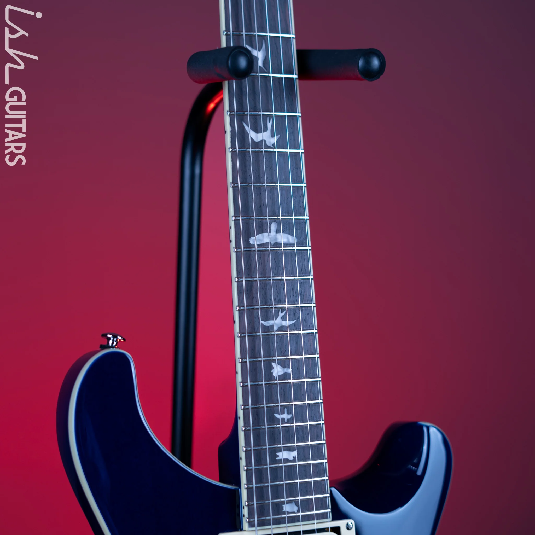 PRS SE Standard 24 Electric Guitar Translucent Blue Demo - Image 5