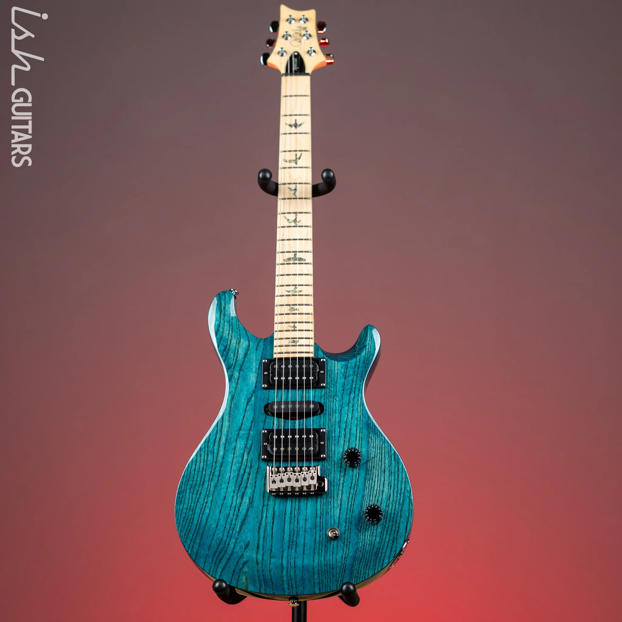 PRS SE Swamp Ash Special Iri Blue Electric Guitar - Image 2