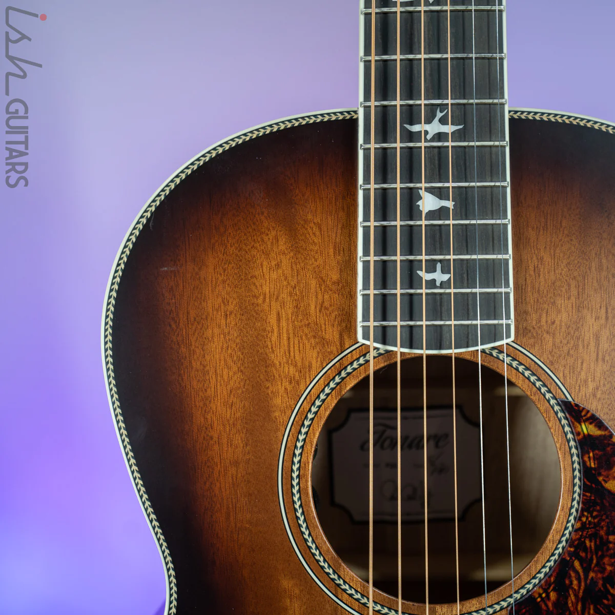 PRS SE Tonare P20E Tobacco Sunburst Acoustic Electric - Image 3