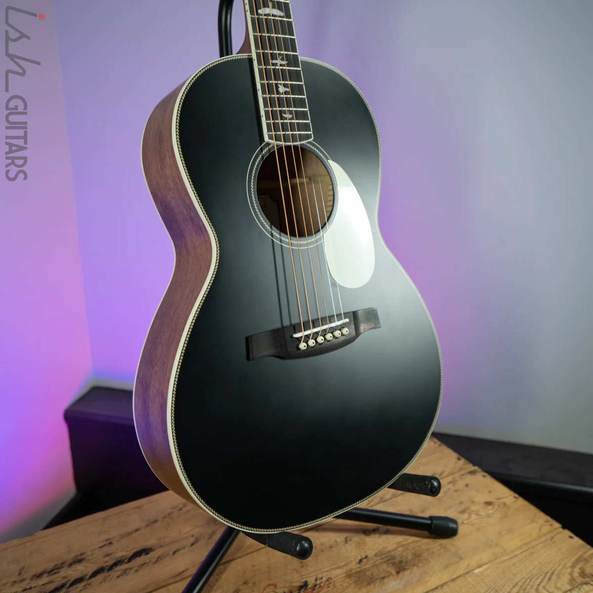 PRS SE Parlor P20E Black Satin Top - Image 4