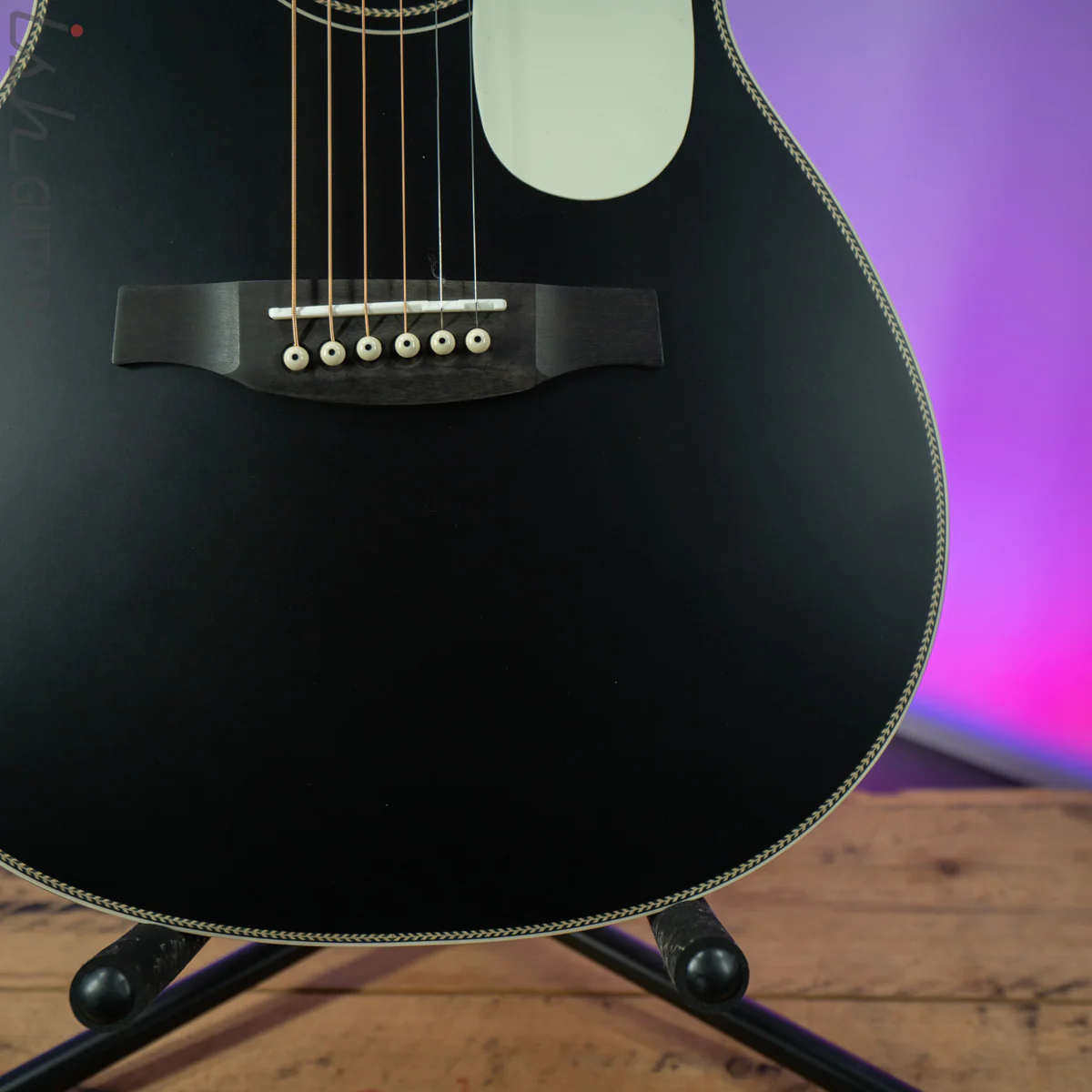 PRS SE Parlor P20E Black Satin Top - Image 4