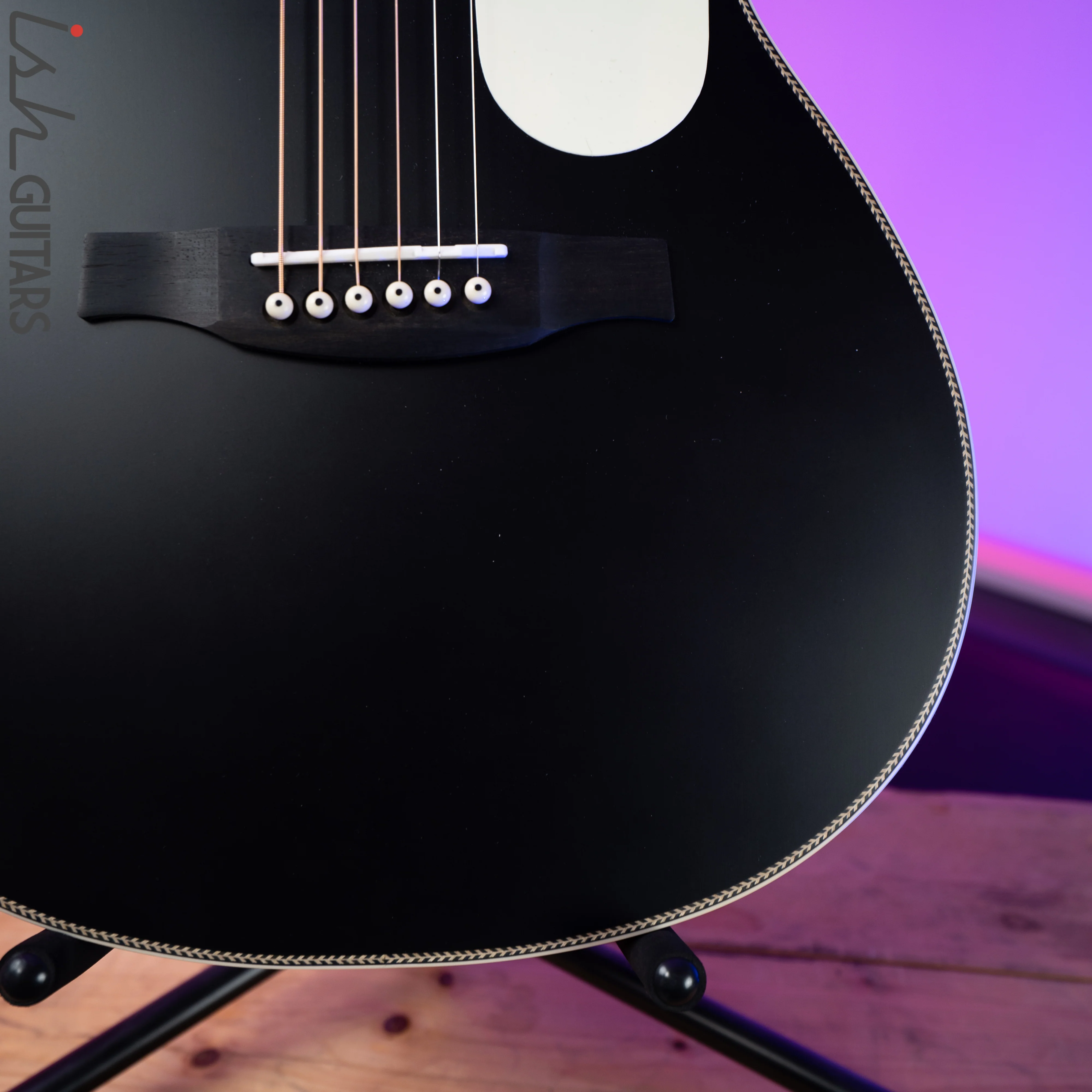 PRS Paul Reed Smith SE Parlor P20E Black Satin Top - Image 4