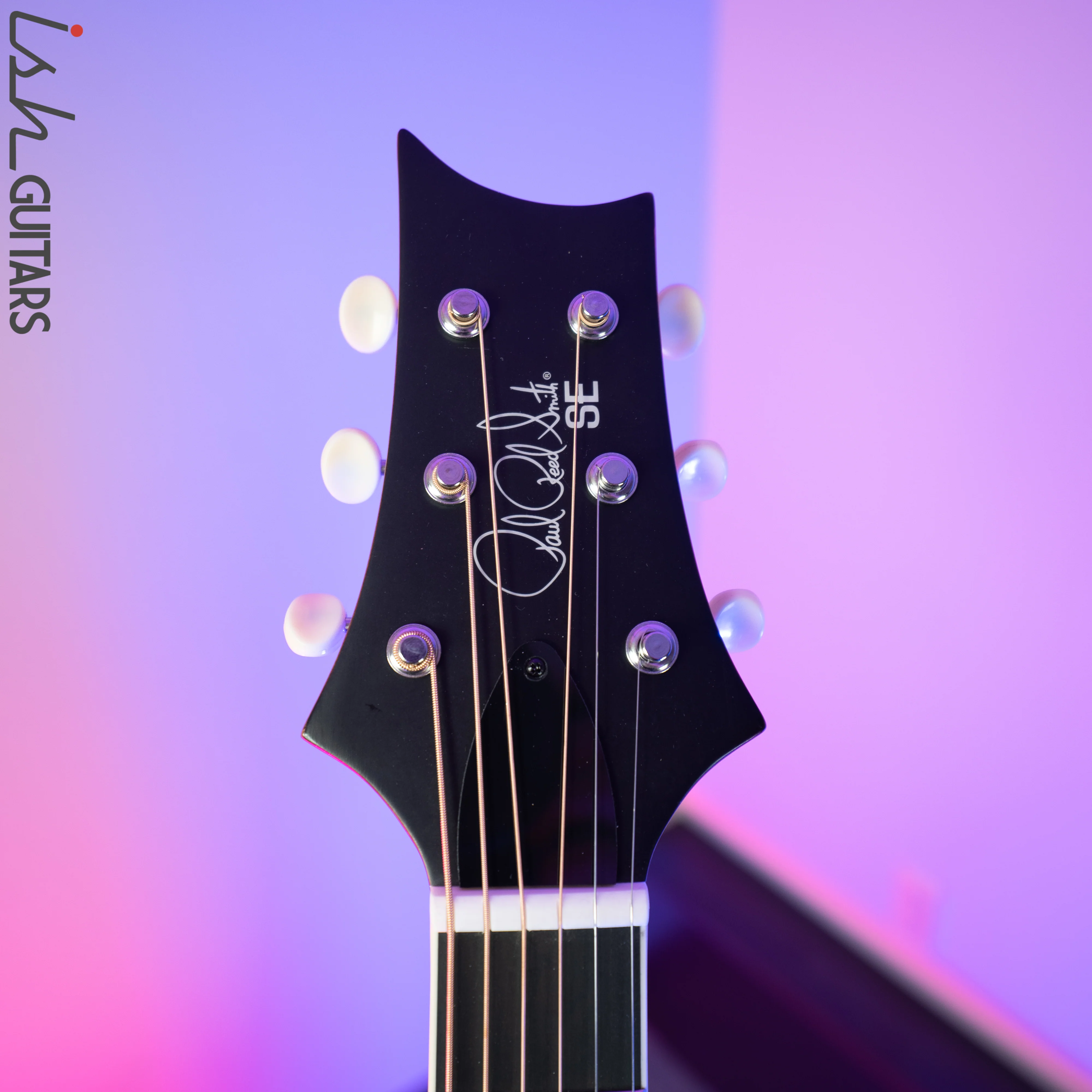PRS Paul Reed Smith SE Parlor P20E Black Satin Top - Image 6