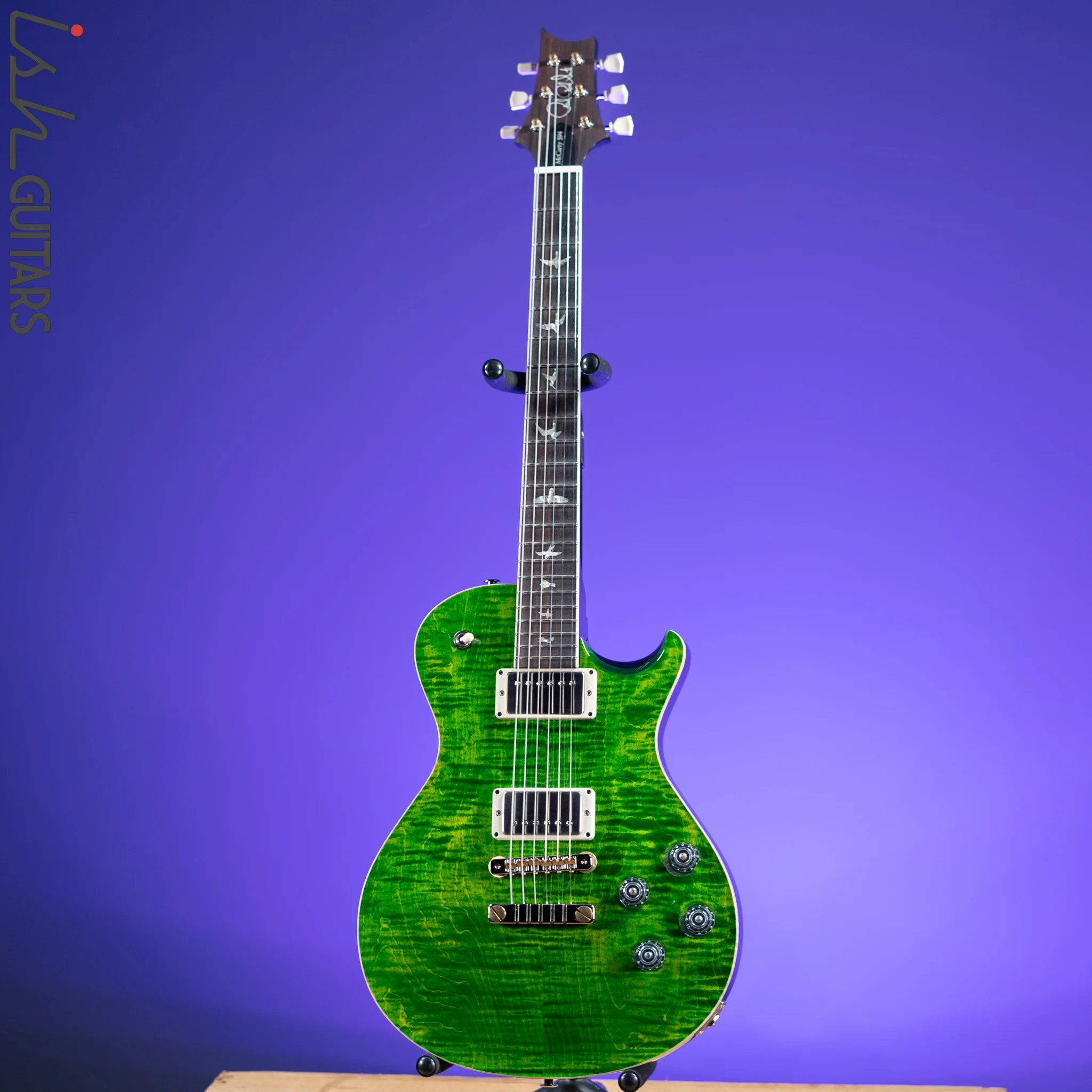 PRS McCarty 594 Singlecut Green w/ Black Back & Natural Binding - Image 2
