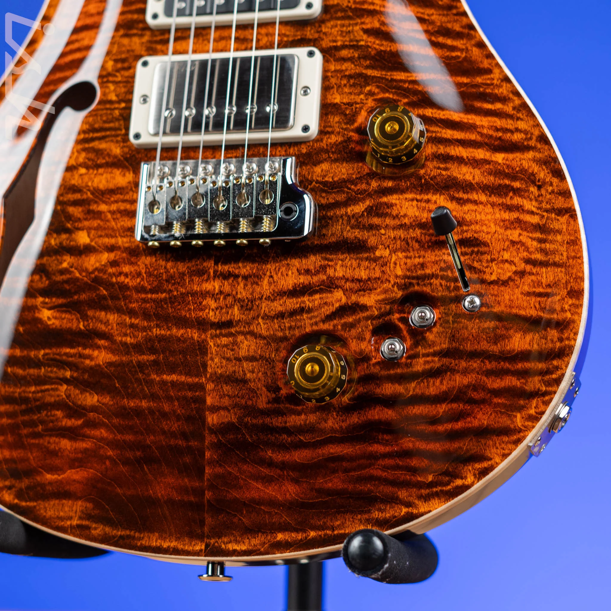PRS Special 22 Semi-Hollow Electric Guitar Orange Tiger - Image 4
