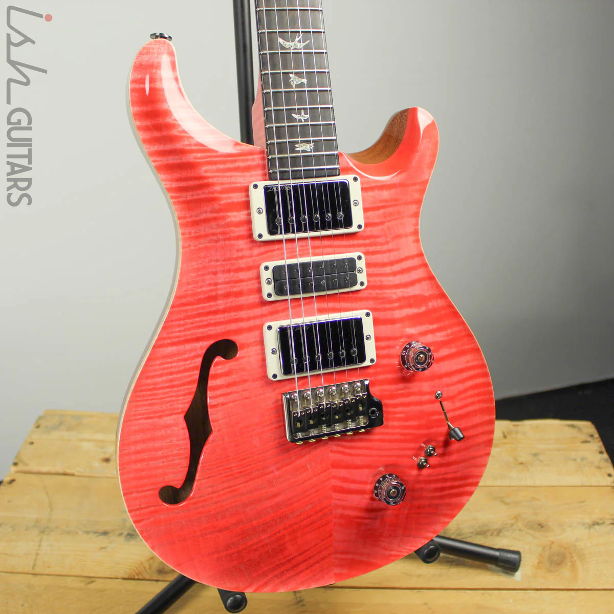 PRS Special 22 Semi-Hollow Wood Library Artist Top Flamed Neck Bonnie Pink