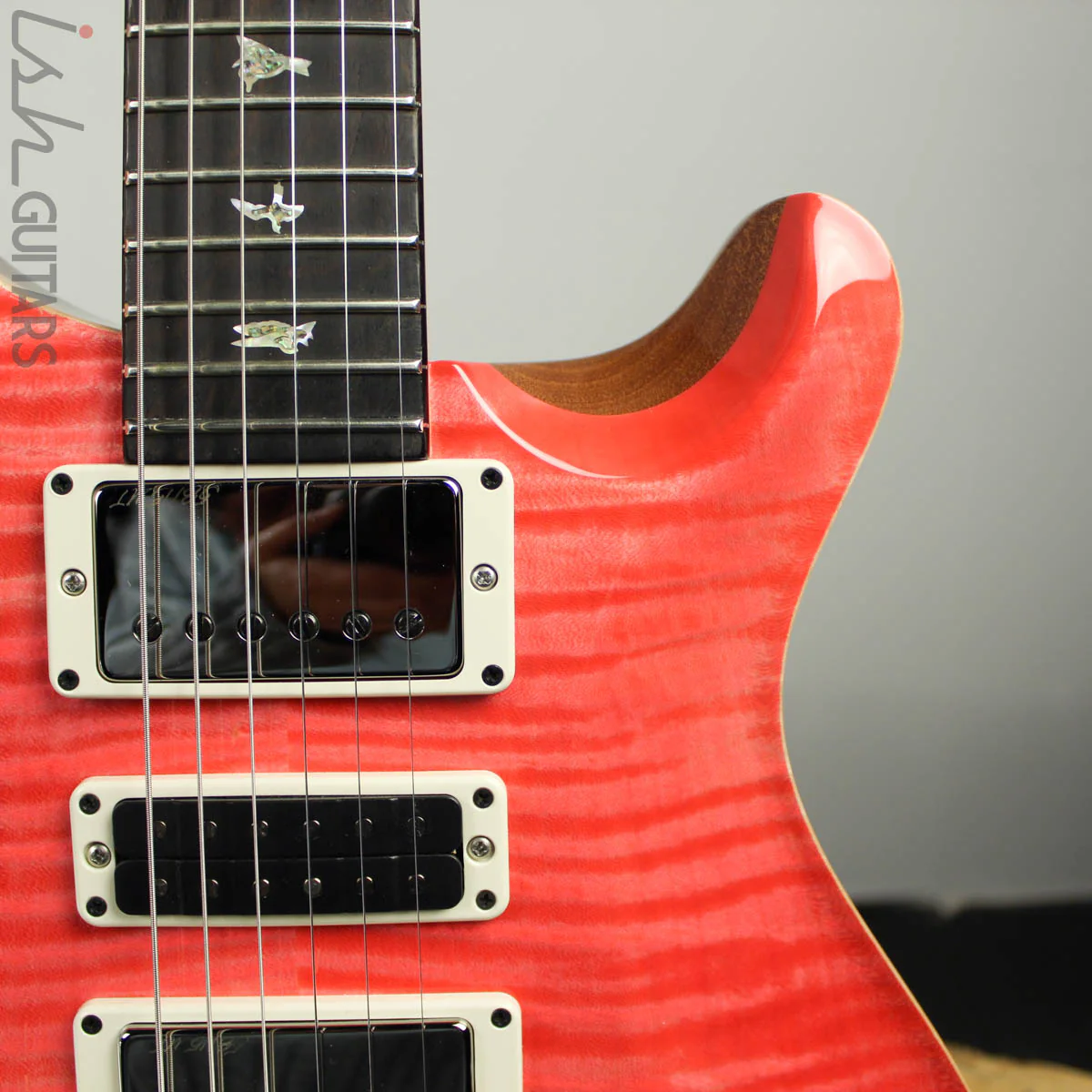 PRS Special 22 Semi-Hollow Wood Library Artist Top Flamed Neck Bonnie Pink - Image 4