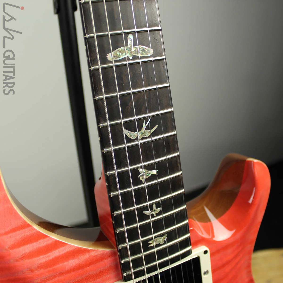 PRS Special 22 Semi-Hollow Wood Library Artist Top Flamed Neck Bonnie Pink - Image 6