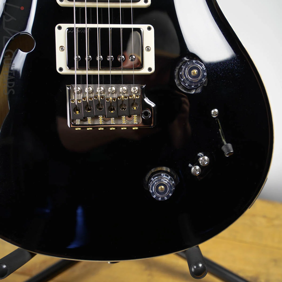 2020 PRS Special 22 Korina Wood Library Opaque Metallic Black - Image 4