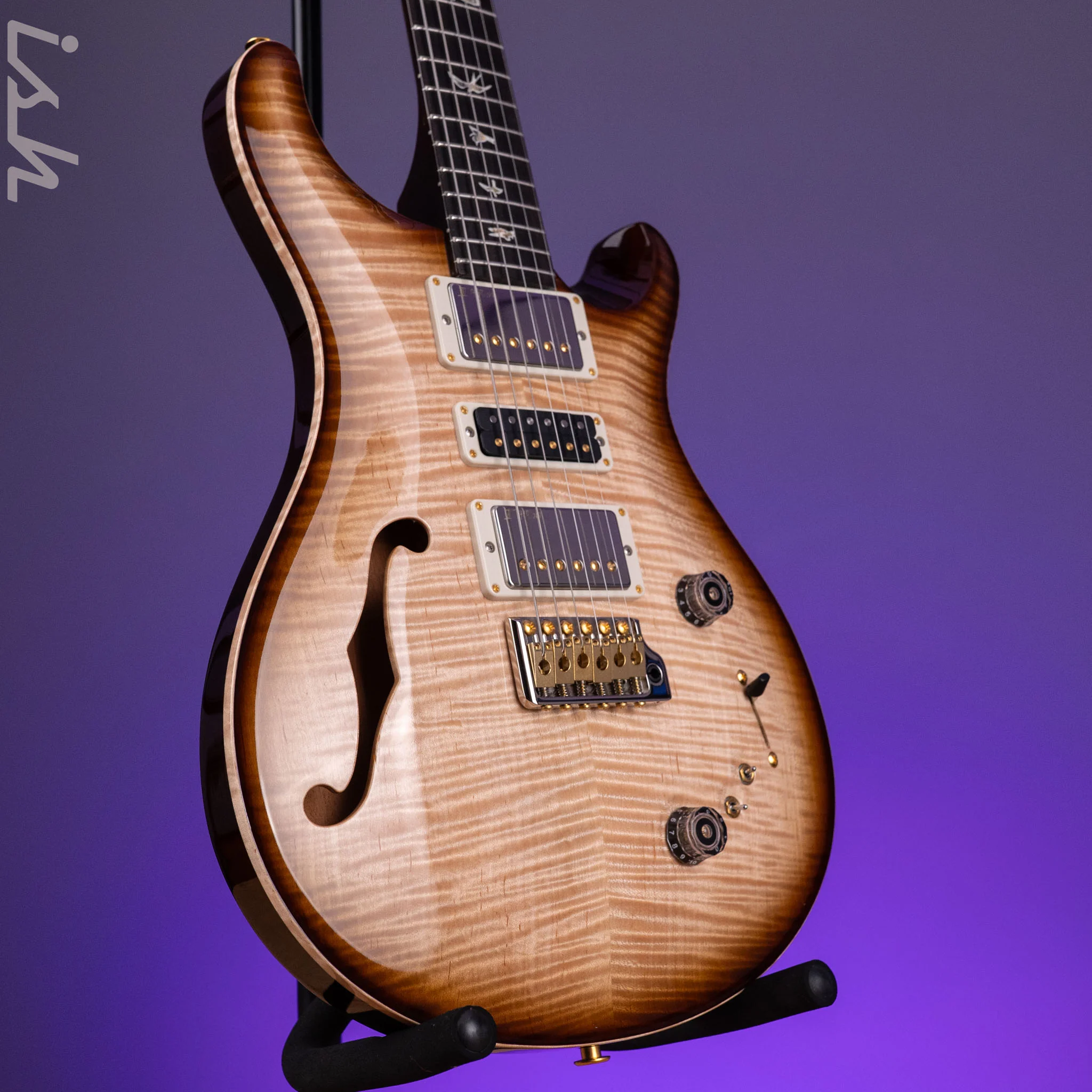 PRS Special Semi-Hollow 10-Top Natural Smokeburst Custom Color - Image 3