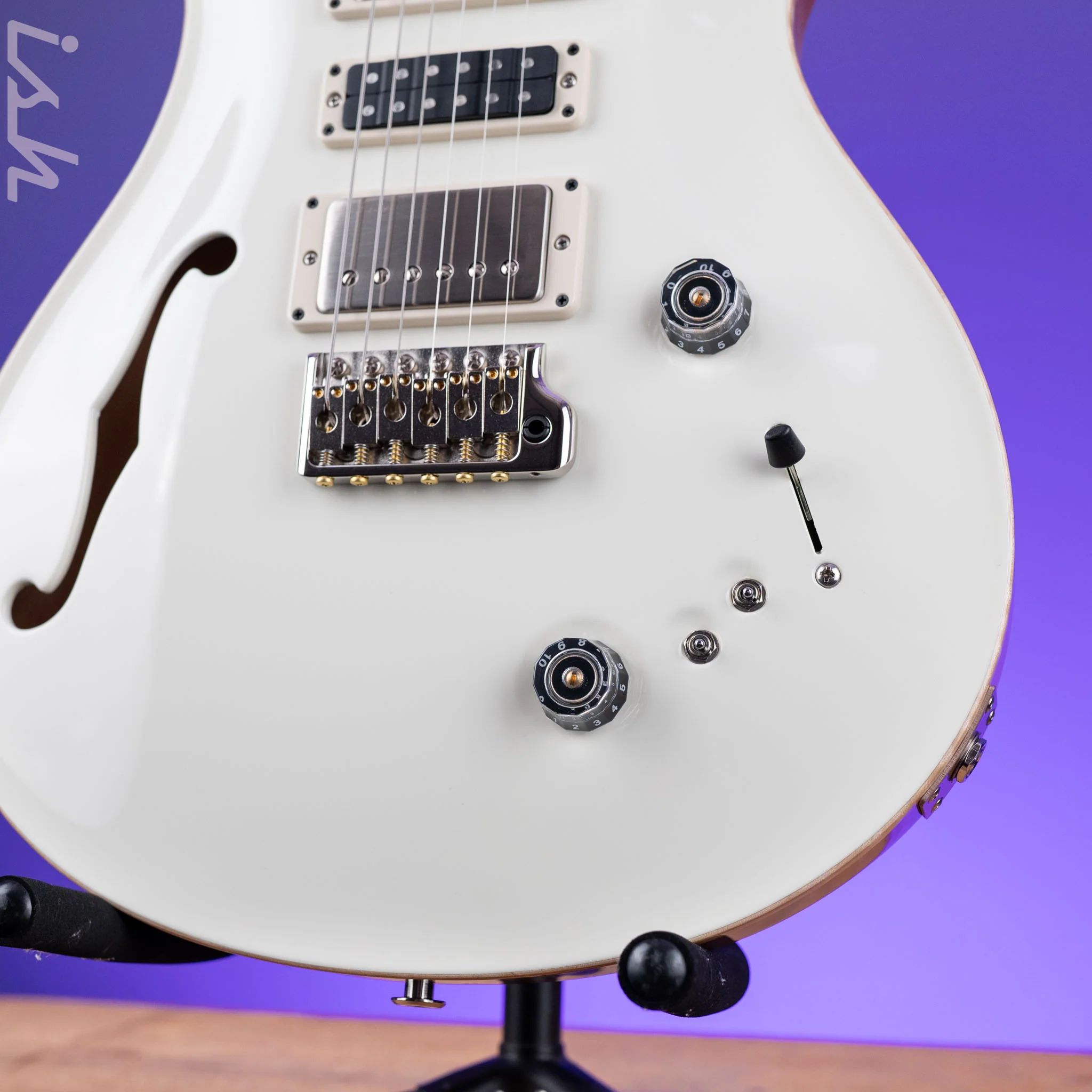 PRS Special Semi-Hollow Electric Guitar Antique White - Image 4