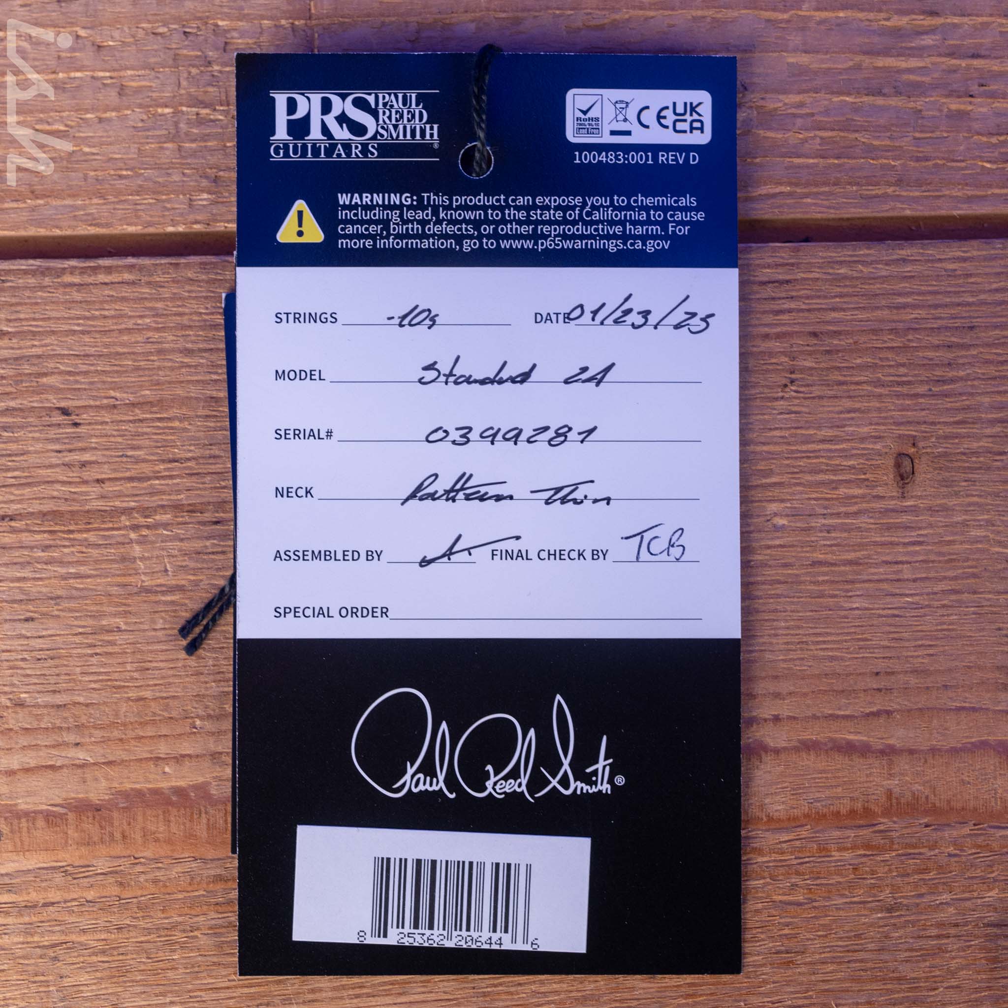 PRS Standard 24 Satin Red Apple Metallic - Image 12