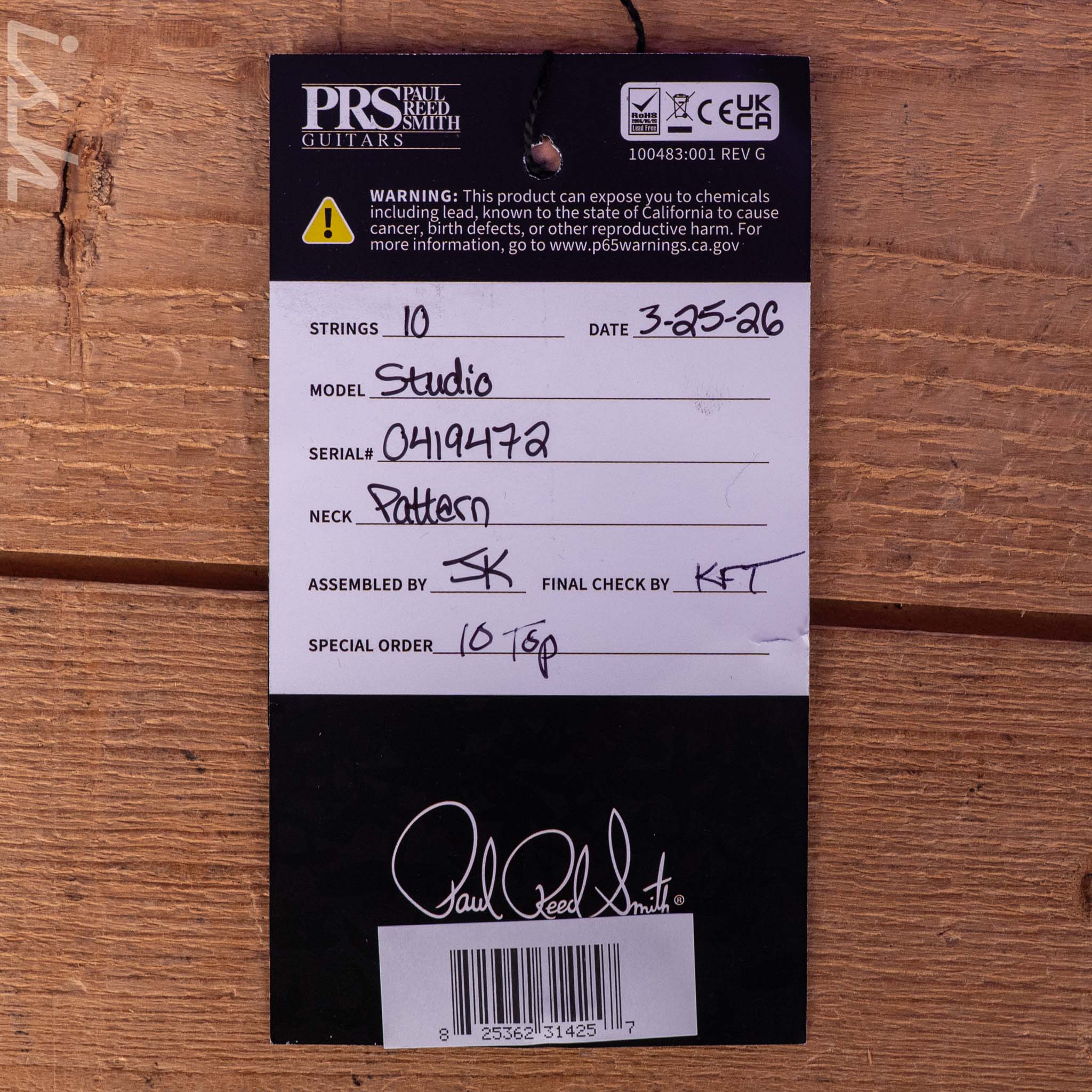 PRS Studio 10-Top Quilted Maple Jade Green - Image 13