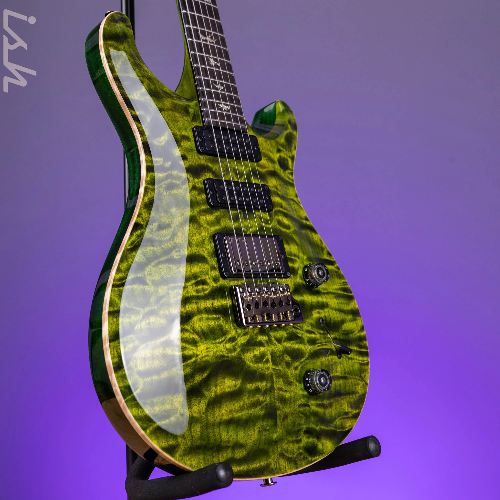 PRS Studio 10-Top Quilted Maple Jade Green - Image 3