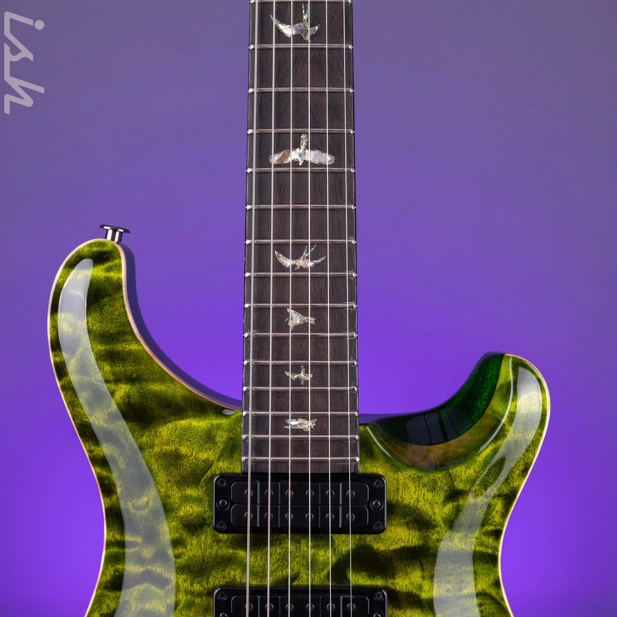 PRS Studio 10-Top Quilted Maple Jade Green - Image 6