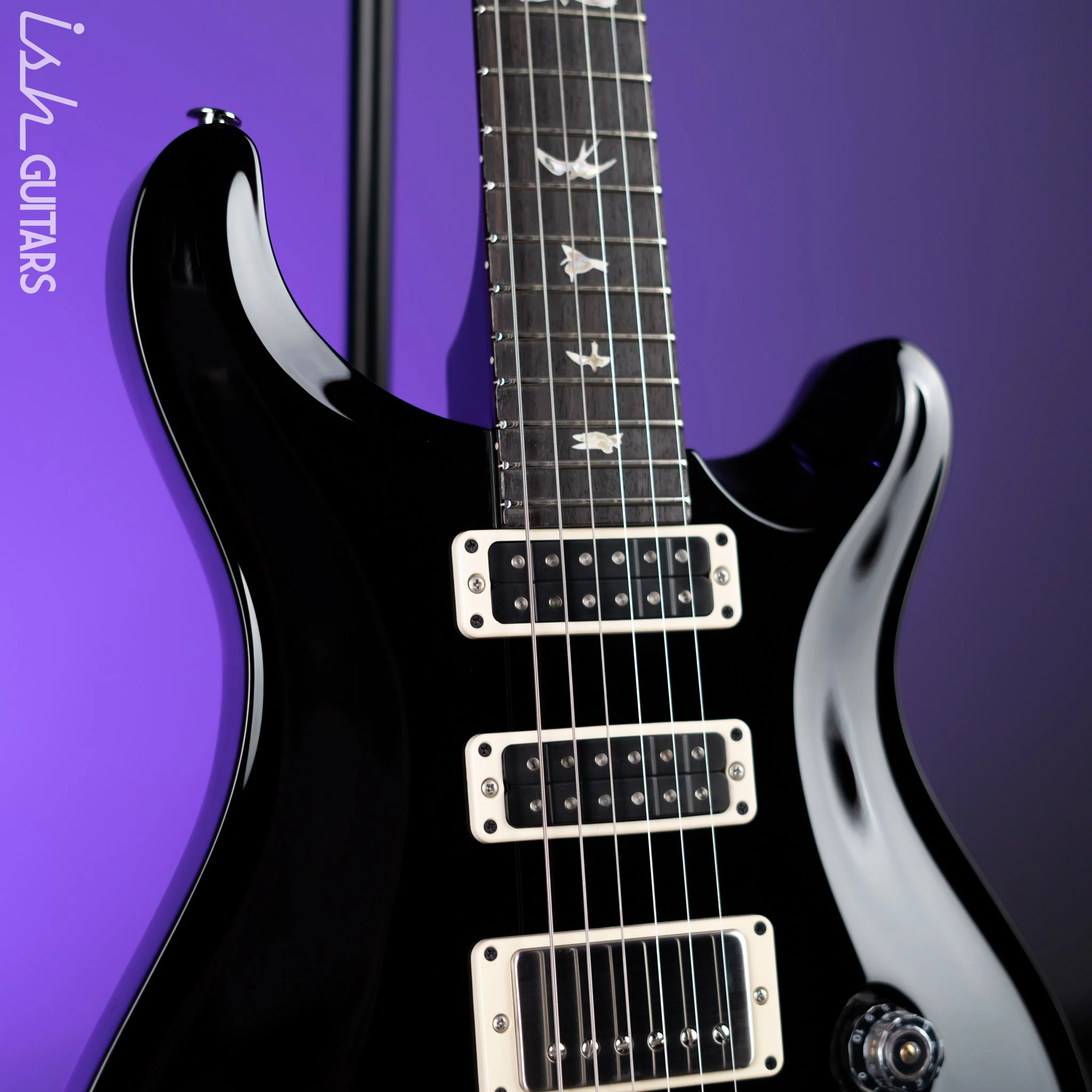PRS Studio 22 Electric Guitar Black Gloss - Image 3