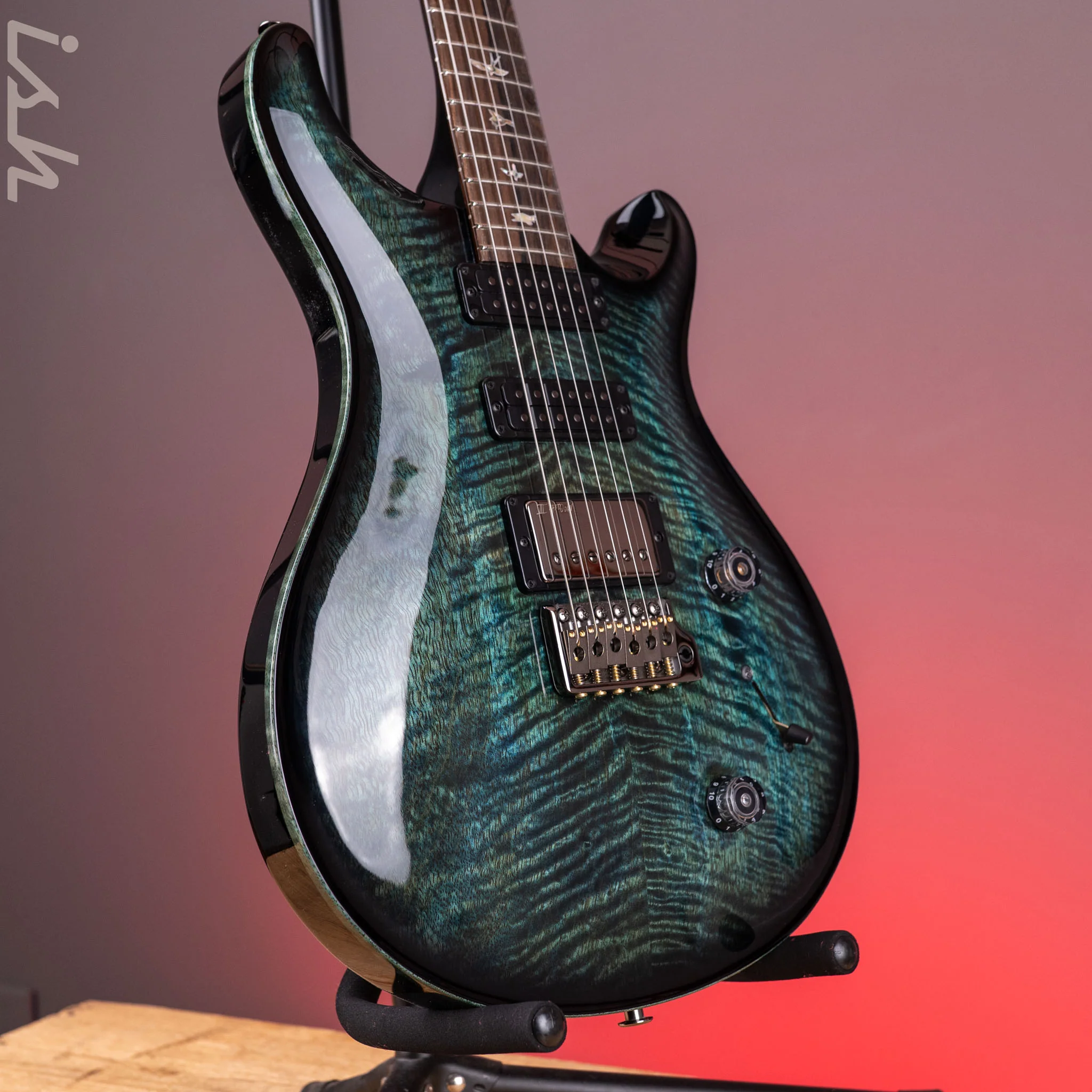 PRS Studio Mango Top Limited Edition Cobalt Smokeburst w/ Stained Binding - Image 3