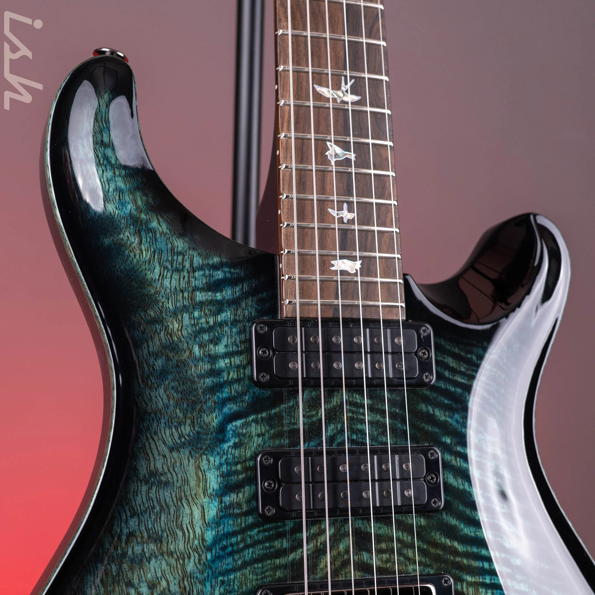 PRS Studio Mango Top Limited Edition Cobalt Smokeburst w/ Stained Binding - Image 4