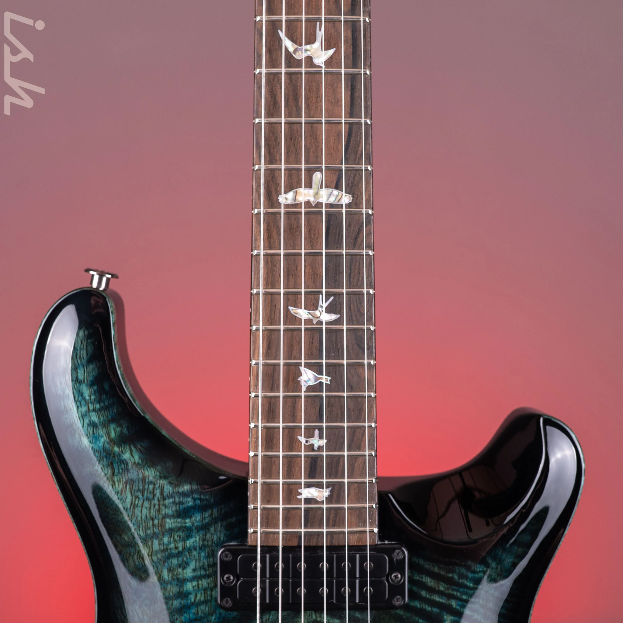 PRS Studio Mango Top Limited Edition Cobalt Smokeburst w/ Stained Binding - Image 6