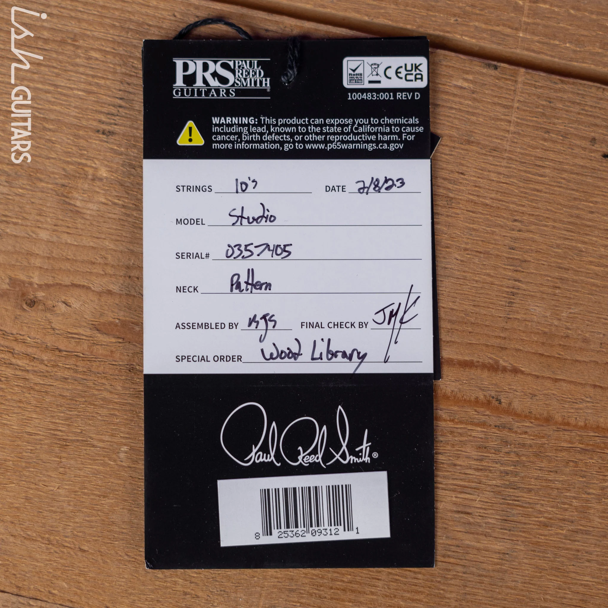 PRS Studio Wood Library 10-Top Aquableux Purple Burst - Image 14