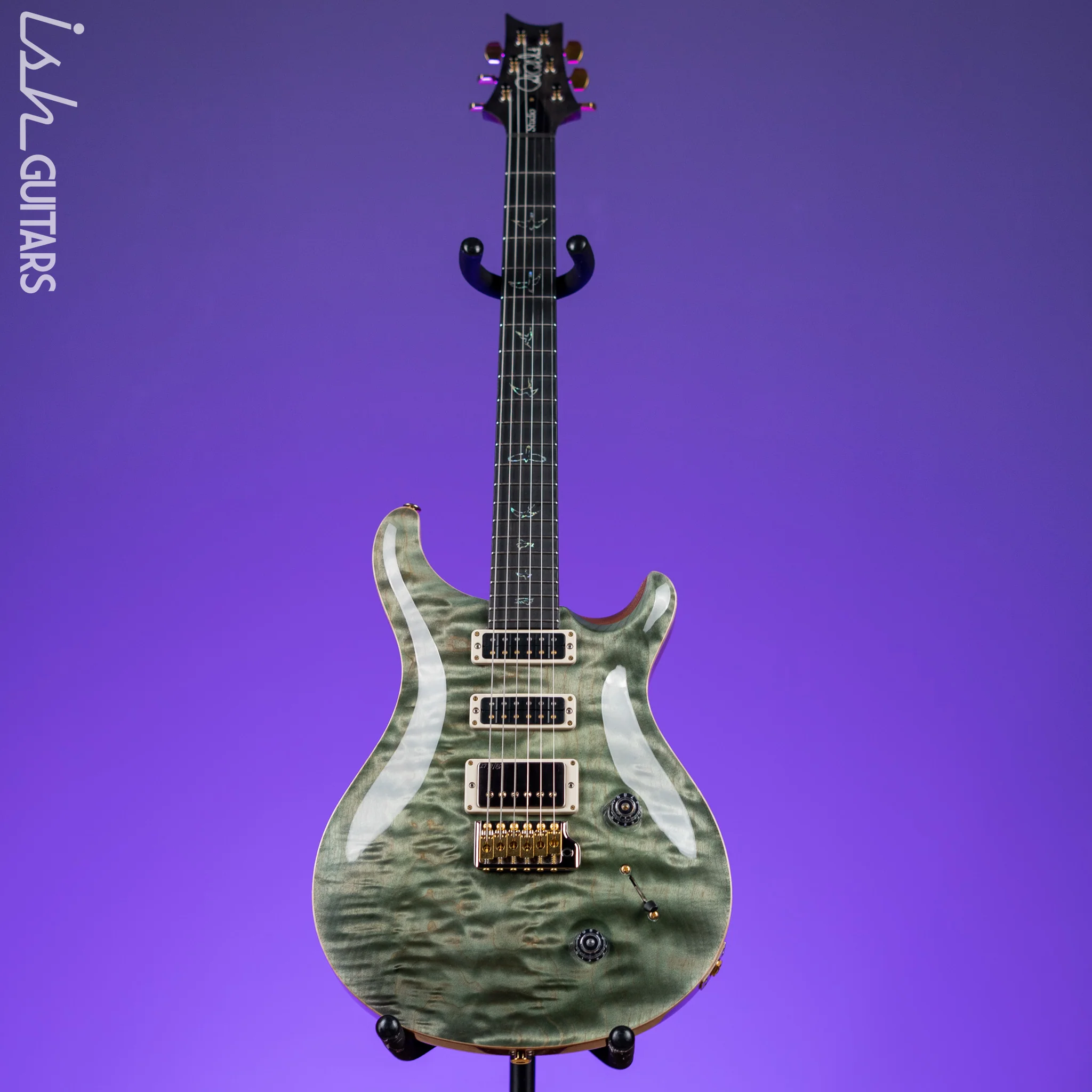 PRS Studio Wood Library 10-Top One Piece Trampas Green - Image 2