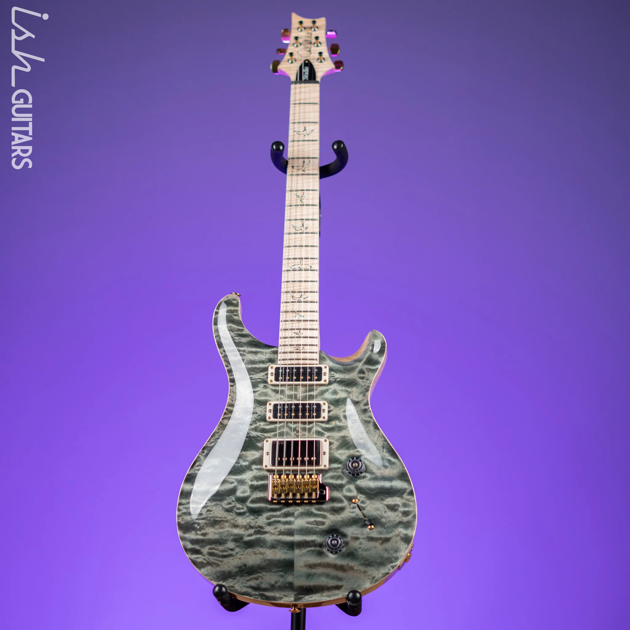 PRS Studio Wood Library 10-Top Trampas Green - Image 2