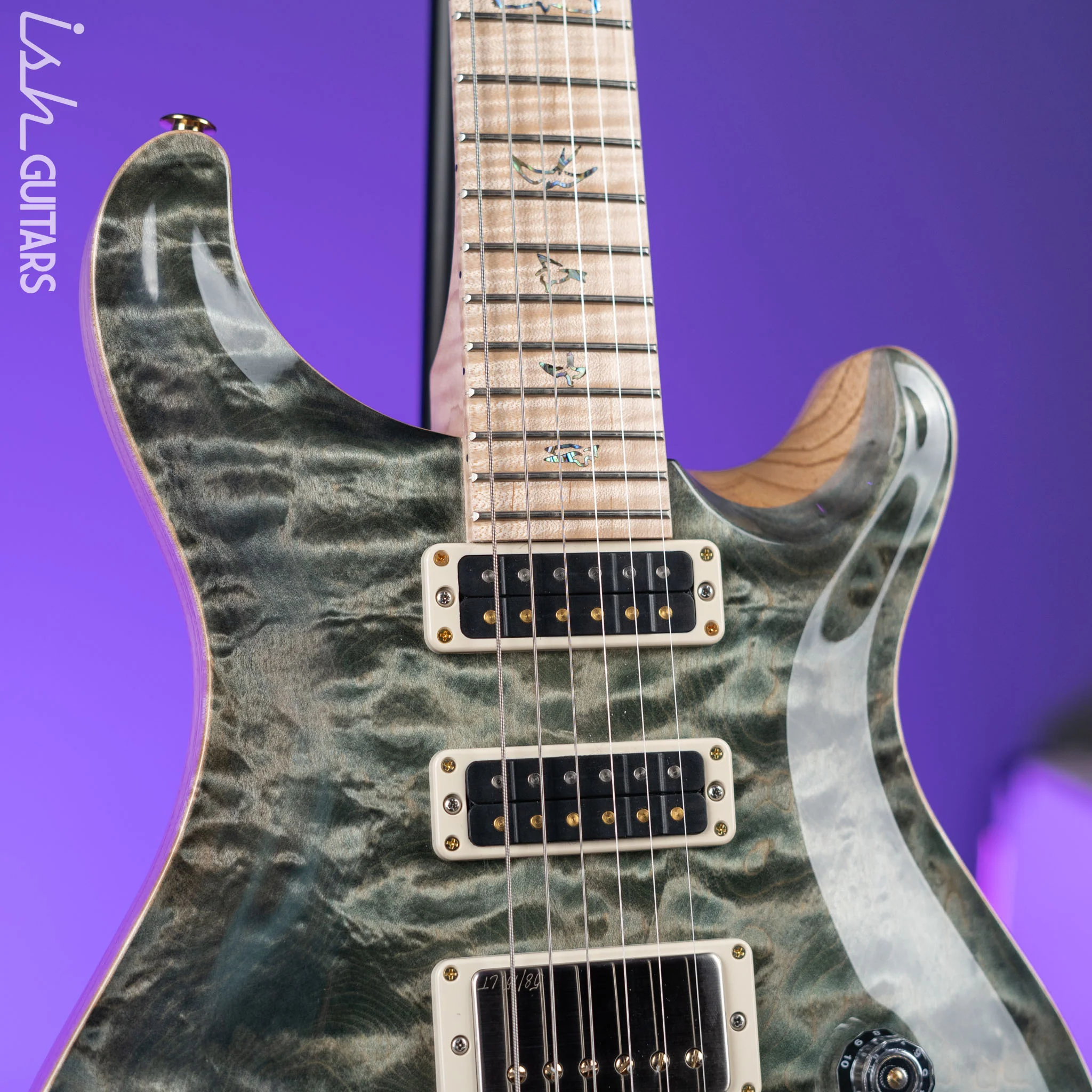 PRS Studio Wood Library 10-Top Trampas Green - Image 3
