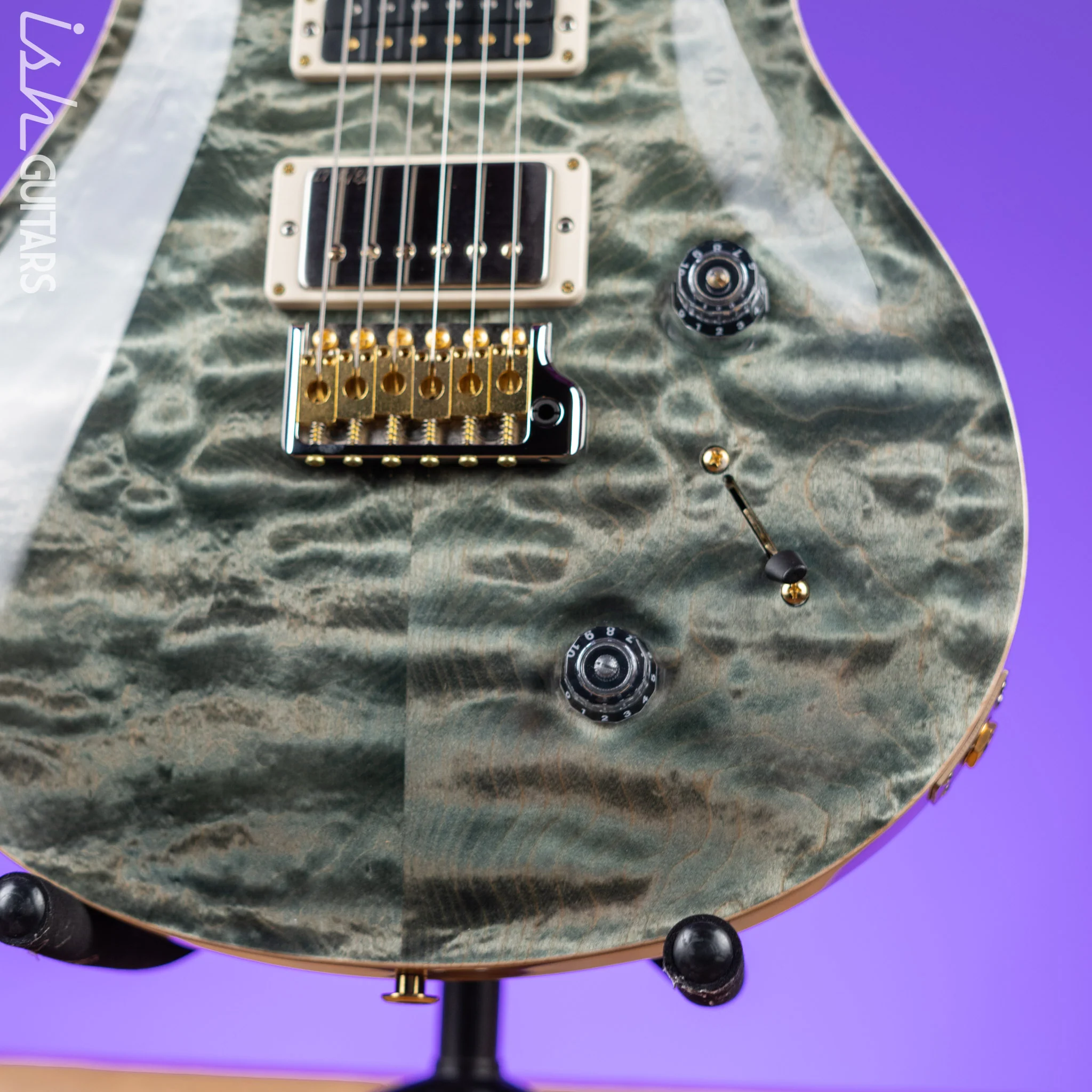 PRS Studio Wood Library 10-Top Trampas Green - Image 4