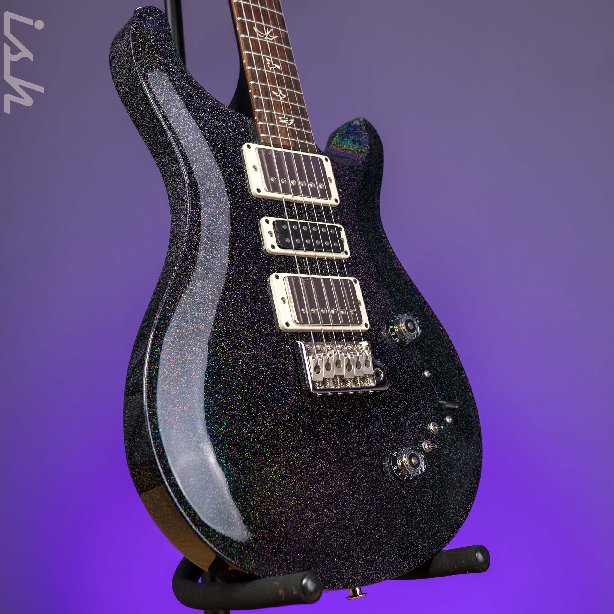 PRS Swamp Ash Special Black Rainbow Holoflake - Image 3