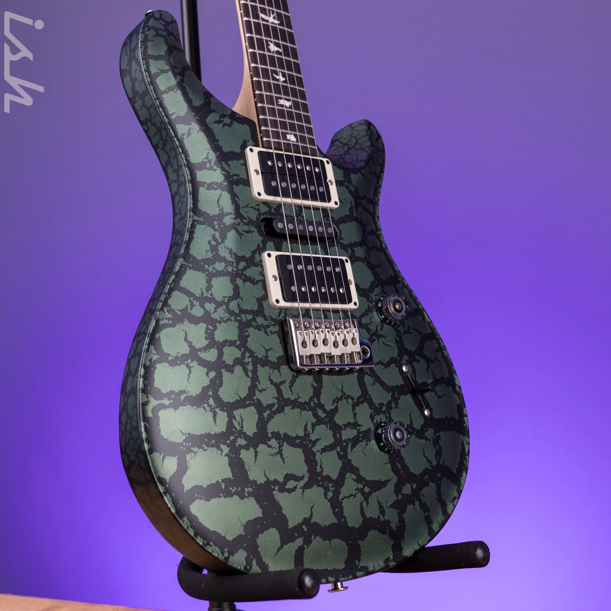 PRS CE 24 Special Limited Edition Macha Green Black Crackle - Image 3