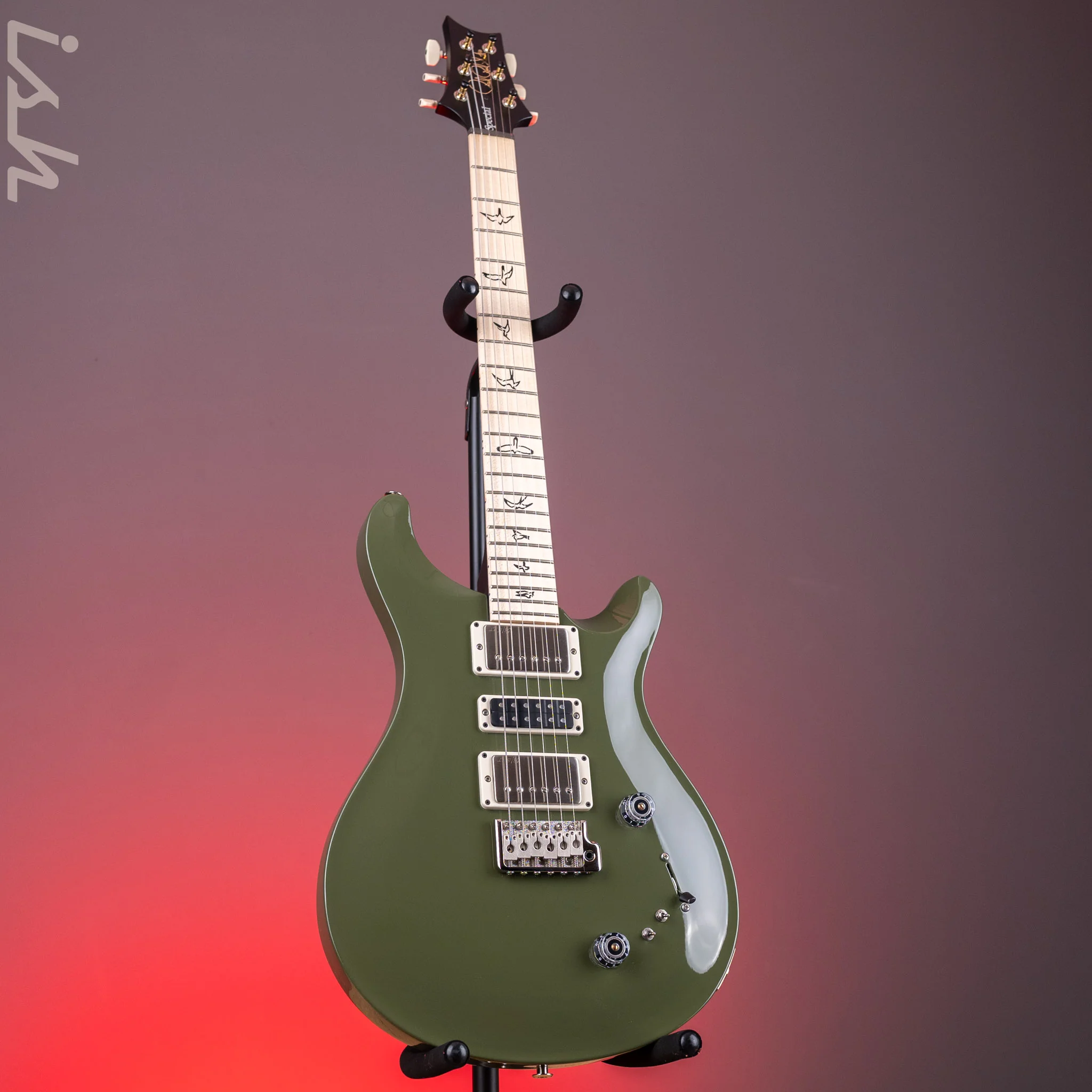 PRS Swamp Ash Special Olive Green - Black Satin Neck - Image 2