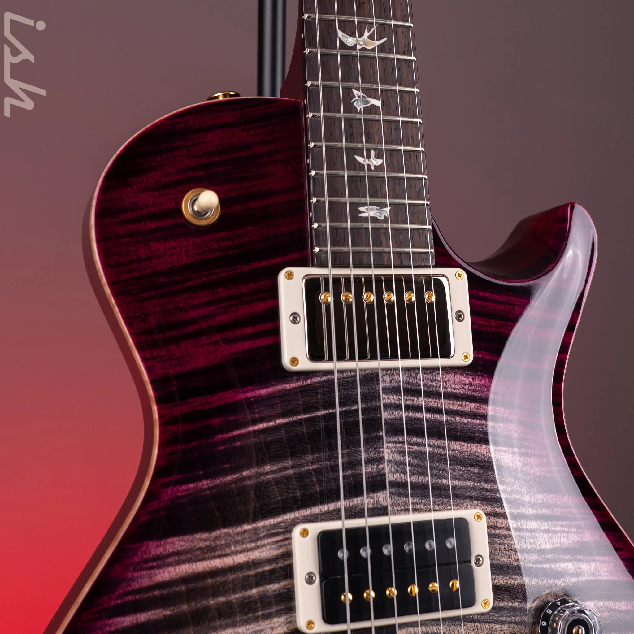 PRS Tremonti 10-Top Charcoal Purple Burst (Natural Binding) - Image 4