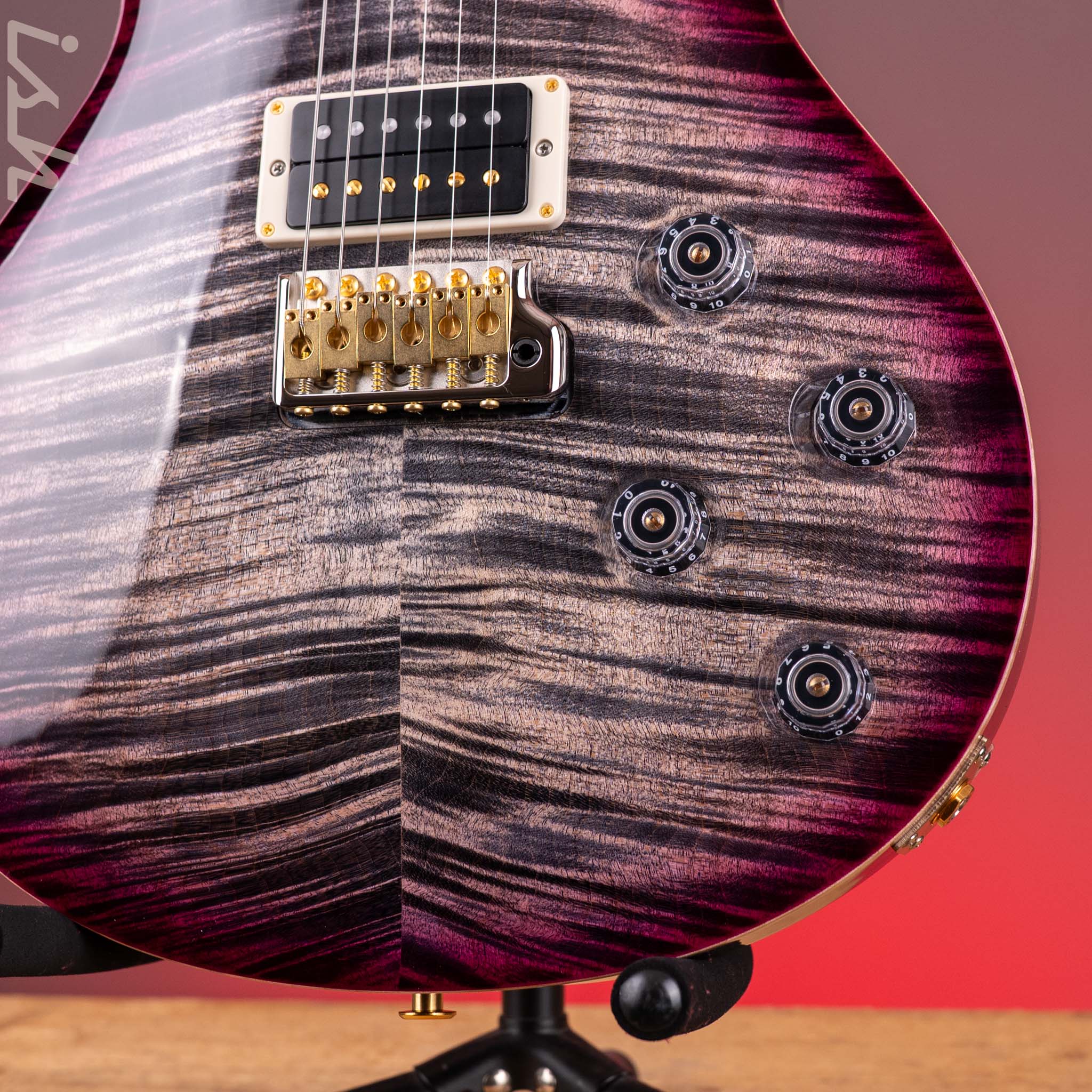 PRS Tremonti 10-Top Charcoal Purple Burst (Natural Binding) - Image 5