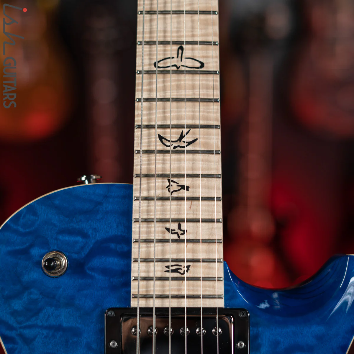 PRS Tremonti Stoptail Wood Library Makena Blue Burst 10 Top Quilt - Demo - Image 7
