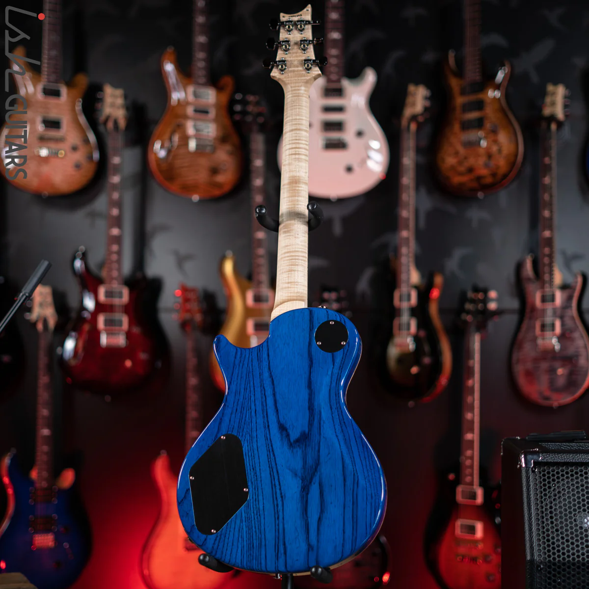 PRS Tremonti Stoptail Wood Library Makena Blue Burst 10 Top Quilt - Demo - Image 9