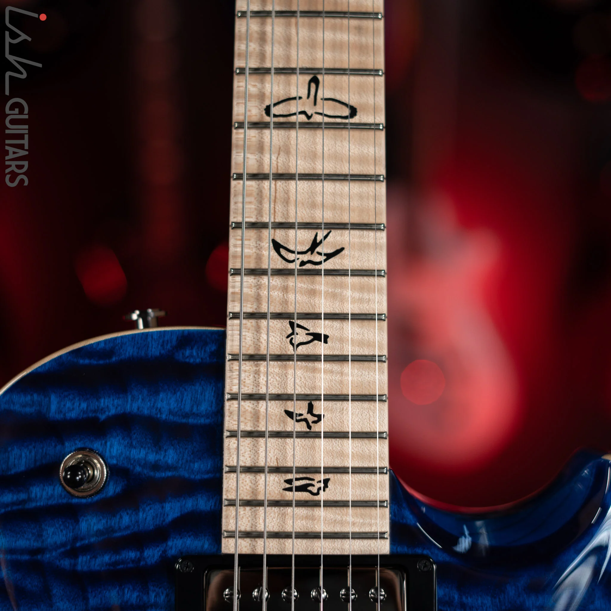 PRS Tremonti Stoptail Wood Library Violet Blue Burst 10 Top Quilt - Image 5