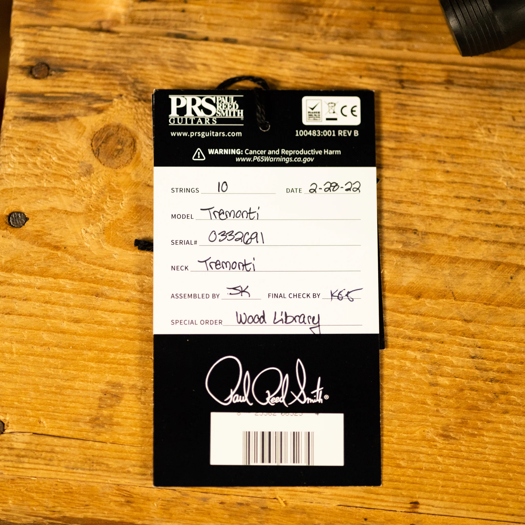 PRS Tremonti Wood Library 10 Top Quilt Jade w/ Green Burst - Image 15