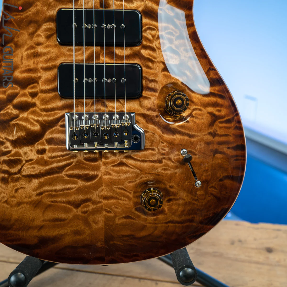 PRS Wood Library Custom 22 Soapbar Copperhead Burst - Image 4