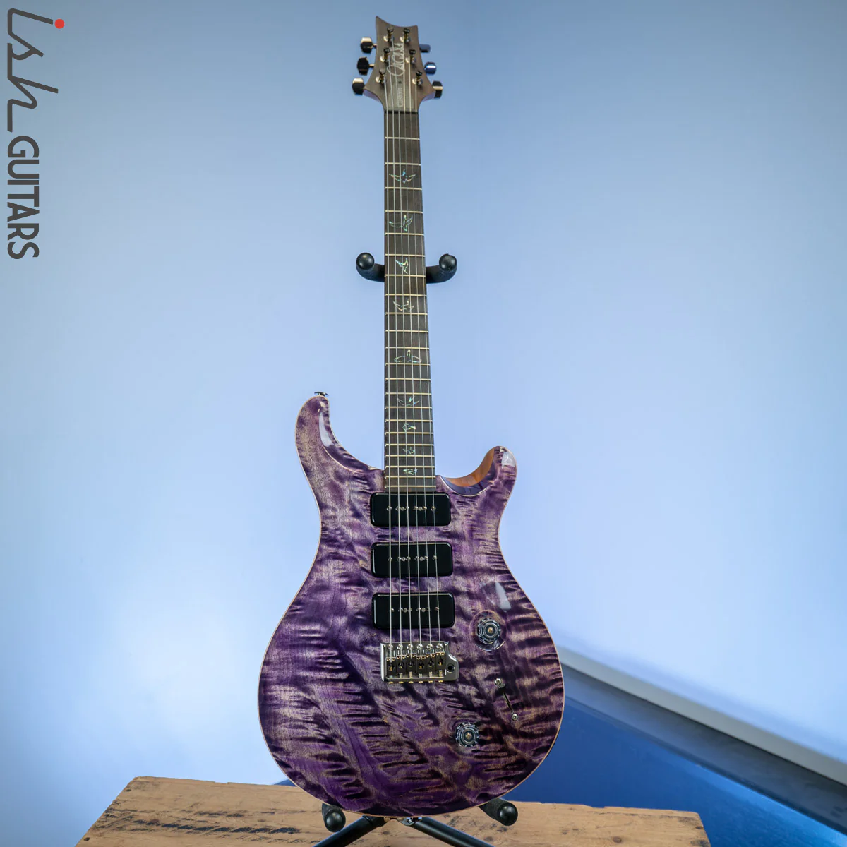 PRS Wood Library Custom 22 Soapbar Faded Purple One-Piece - Image 2