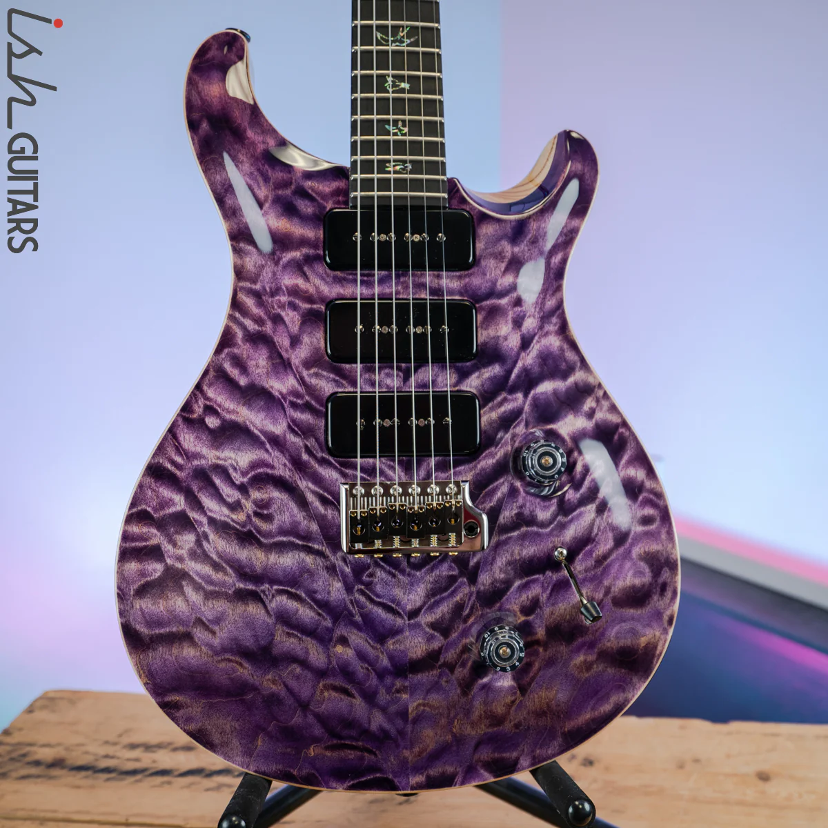 PRS Wood Library Custom 22 Soapbar Faded Purple