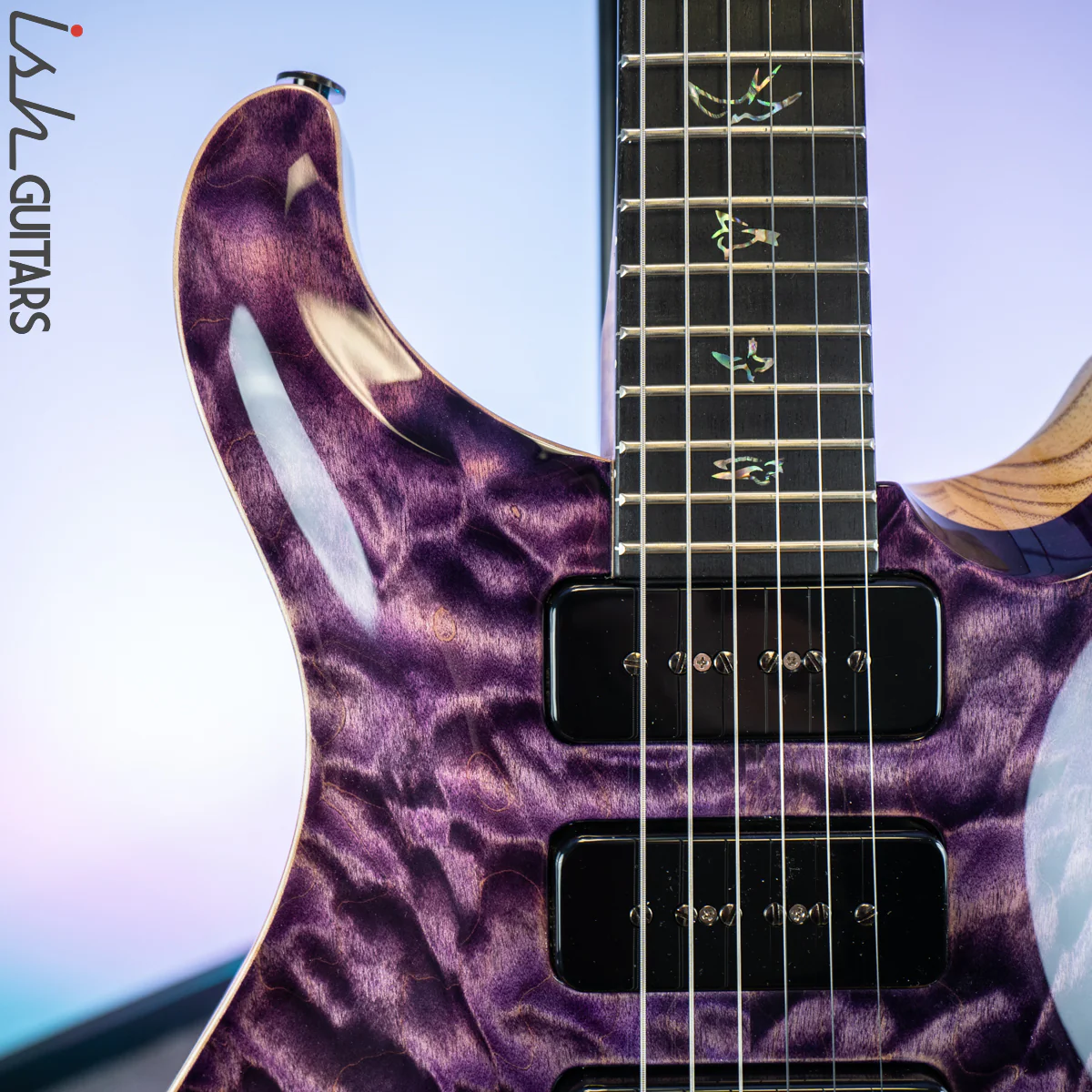 PRS Wood Library Custom 22 Soapbar Faded Purple - Image 3