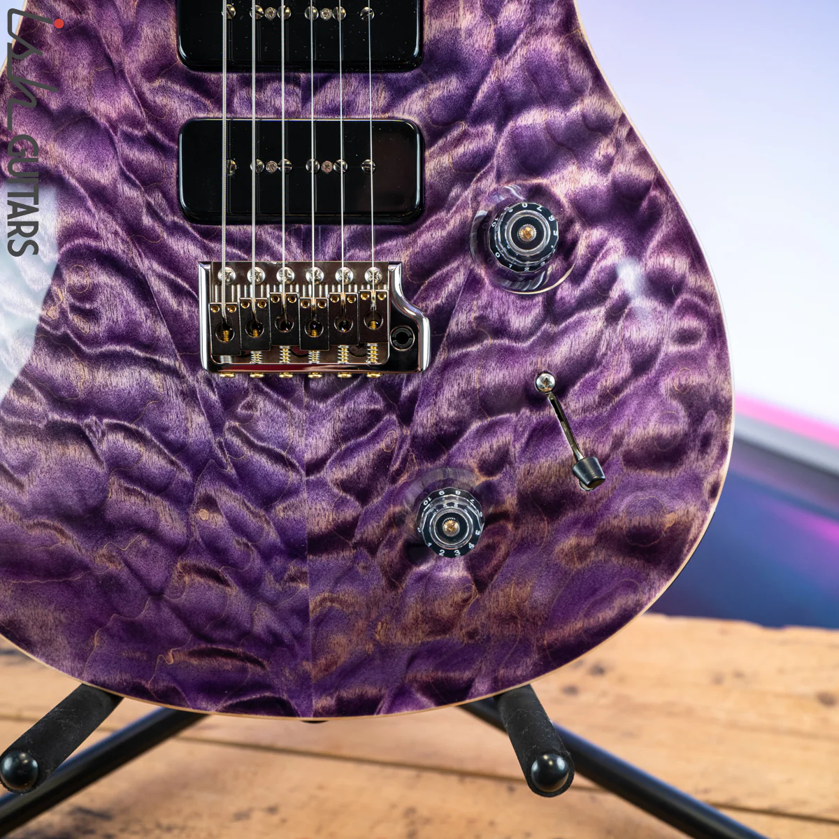 PRS Wood Library Custom 22 Soapbar Faded Purple - Image 4