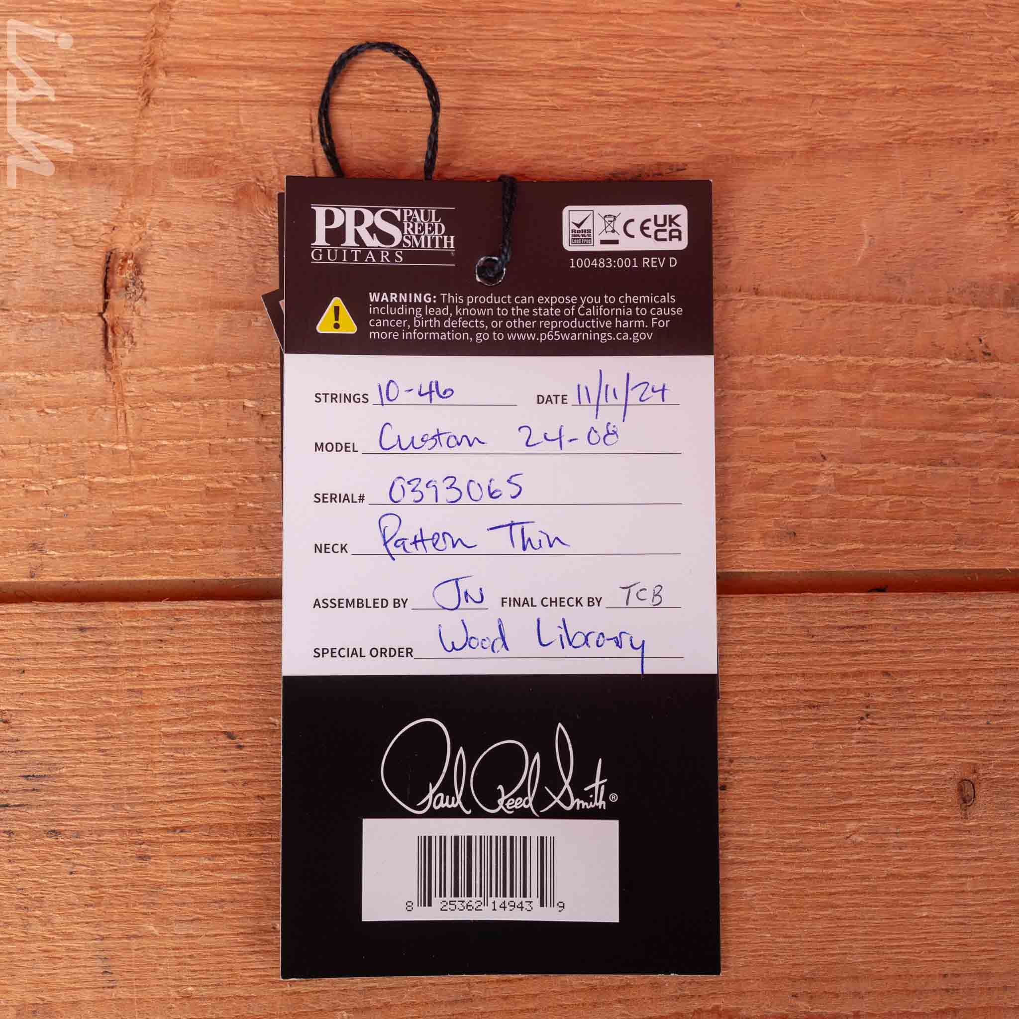 PRS Wood Library Custom 24-08 10-Top Violet - Image 11