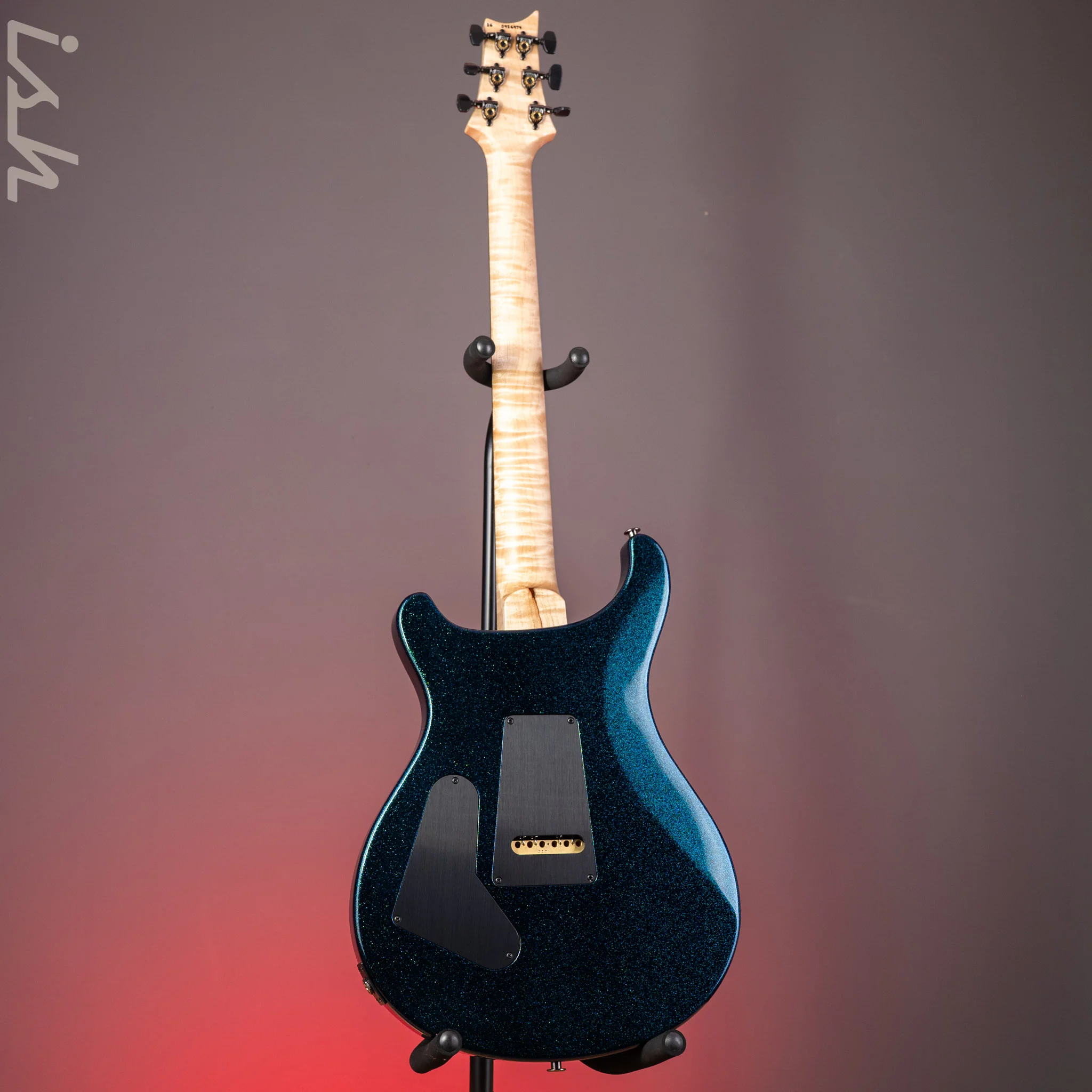 PRS Wood Library Custom 24-08 Blue Green Colorshift Hollowflake Custom Color - Image 8