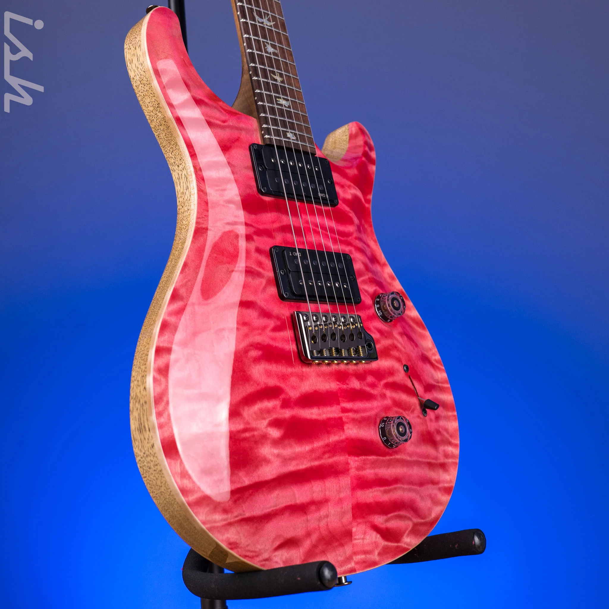 PRS Wood Library Custom 24 10-Top Bonnie Pink *Brazilian Rosewood Fretboard* - Image 3