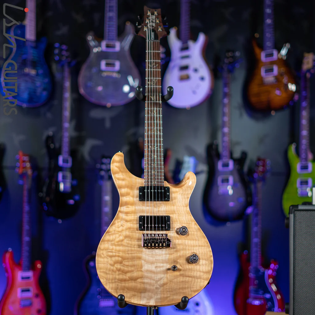 PRS Wood Library Custom 24 10 Top Quilt Torrefied Maple Neck Natural Gloss - Image 2