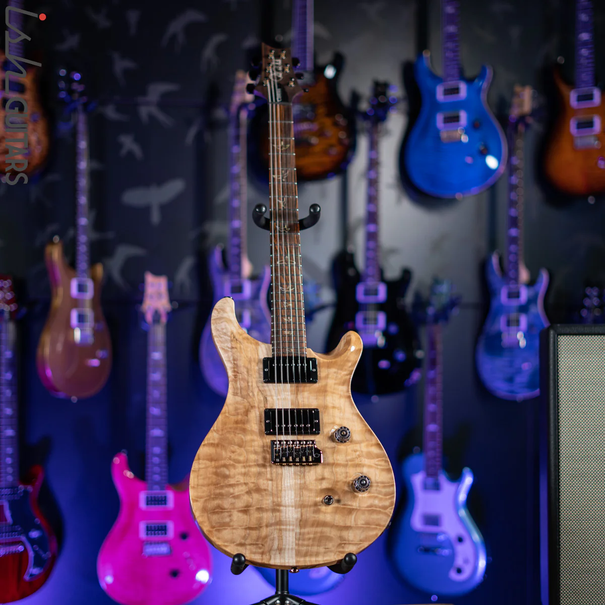PRS Wood Library Custom 24 10 Top Quilt Torrefied Maple Neck Natural Gloss - Image 2